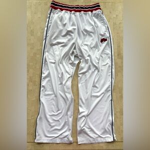 Vintage Nike Air Team Sports Warm Up Track Baskeball Pants Men's XXL White Red